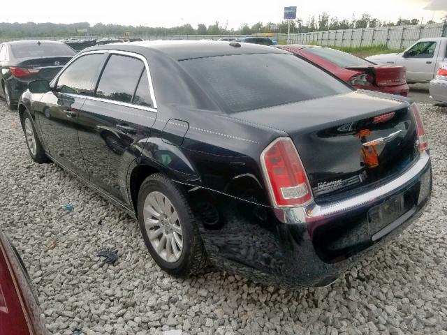 2C3CCAAG2CH105178 - 2012 CHRYSLER 300 BLACK photo 3