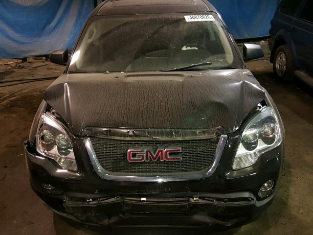 1GKLVLED9AJ102229 - 2010 GMC ACADIA SLE BLACK photo 7