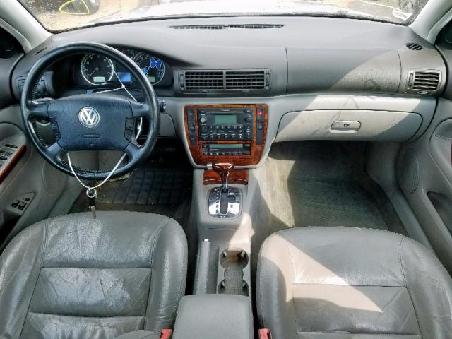 WVWTH63B53P452172 - 2003 VOLKSWAGEN PASSAT GLX SILVER photo 9