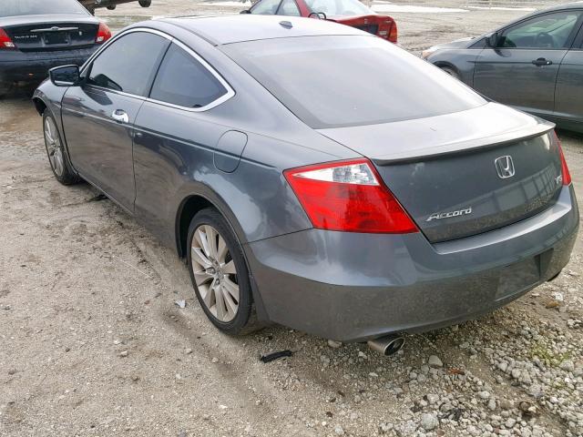 1HGCS2B8XAA010439 - 2010 HONDA ACCORD EXL GRAY photo 3