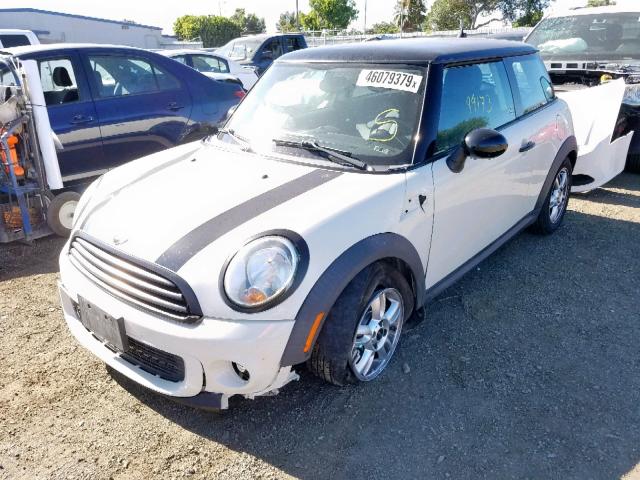 WMWSU3C57BT096746 - 2011 MINI COOPER TWO TONE photo 2