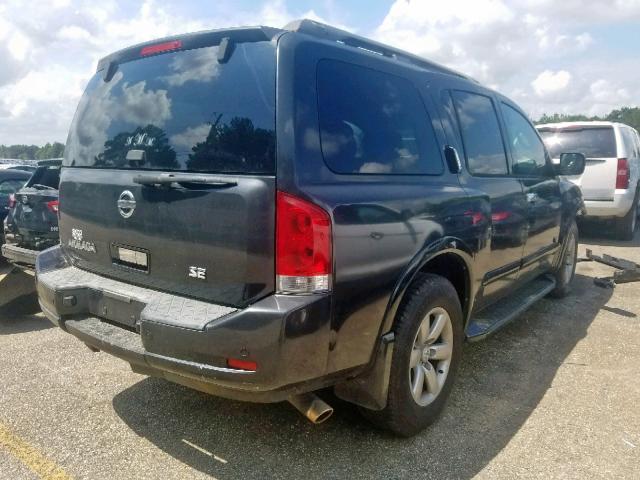 5N1AA08D58N610768 - 2008 NISSAN ARMADA SE BLACK photo 4