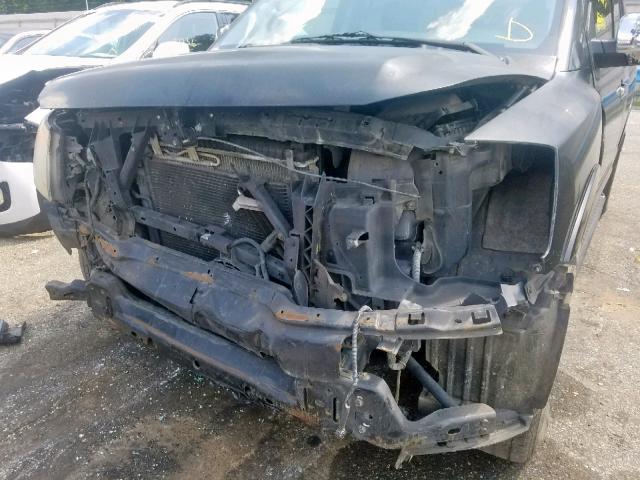 5N1AA08D58N610768 - 2008 NISSAN ARMADA SE BLACK photo 9