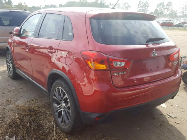 JA4AP3AU1GZ030806 - 2016 MITSUBISHI OUTLANDER RED photo 3