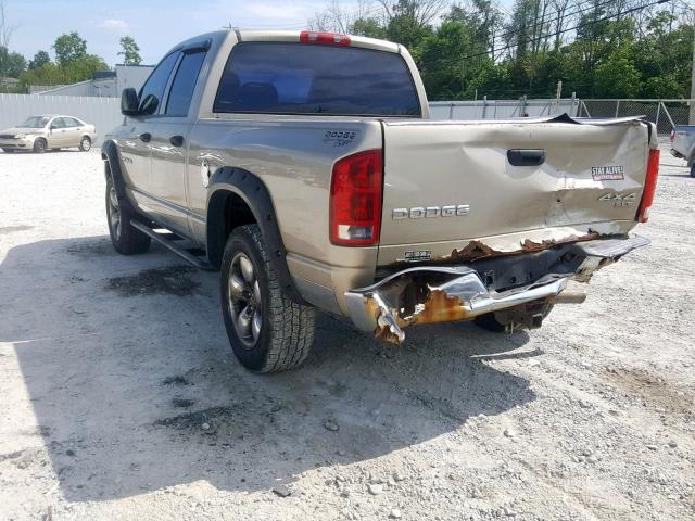 1D7HU18DX4S674578 - 2004 DODGE RAM 1500 S GOLD photo 3