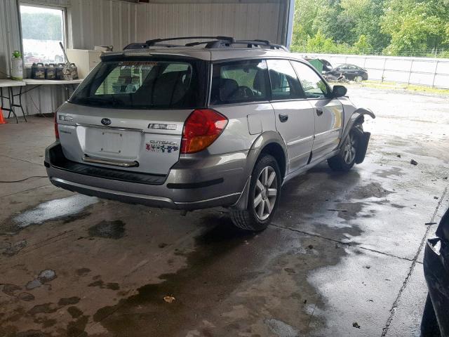 4S4BP61C077324837 - 2007 SUBARU LEGACY OUT GRAY photo 4