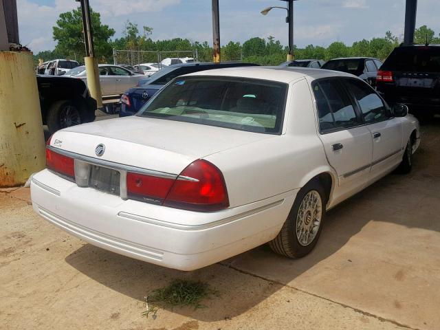 2MEFM74W3YX712147 - 2000 MERCURY GRAND MARQ WHITE photo 4