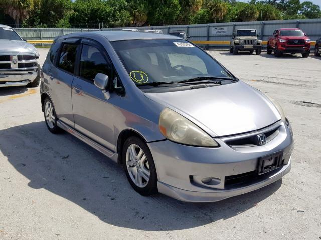 JHMGD37658S032990 - 2008 HONDA FIT SPORT SILVER photo 1