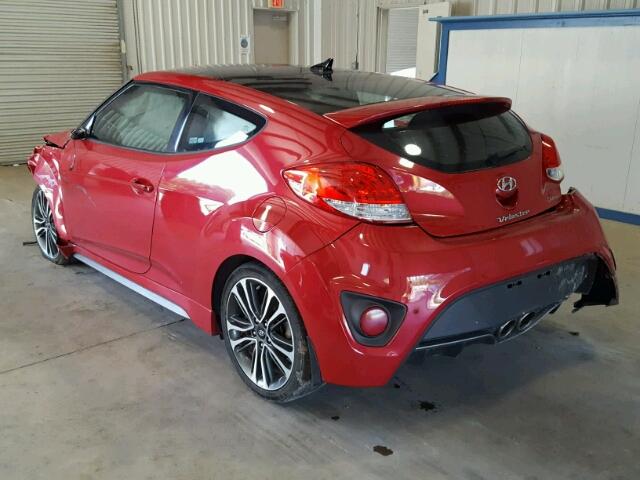 KMHTC6AE7GU257219 - 2016 HYUNDAI VELOSTER T RED photo 3