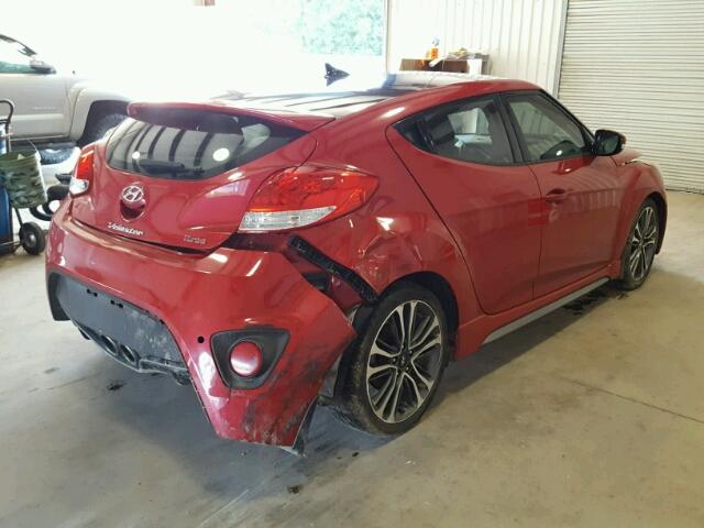 KMHTC6AE7GU257219 - 2016 HYUNDAI VELOSTER T RED photo 4