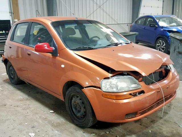 KL1TD62685B489806 - 2005 CHEVROLET AVEO BASE ნარინჯისფერი ფოტო 1