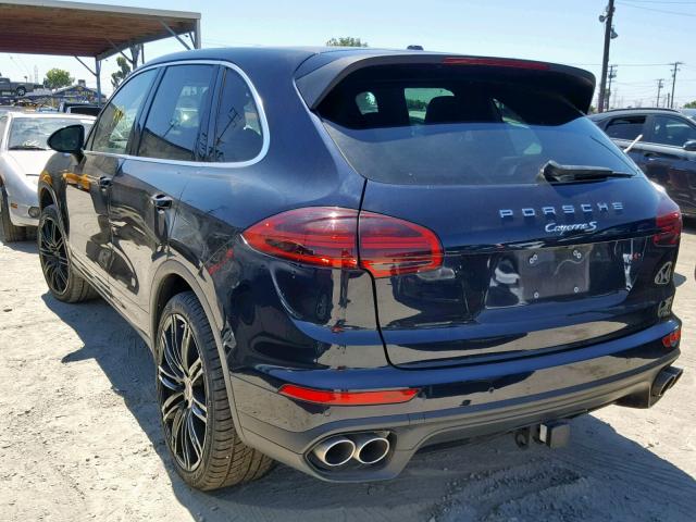 WP1AB2A22JLA61195 - 2018 PORSCHE CAYENNE S BLUE photo 3