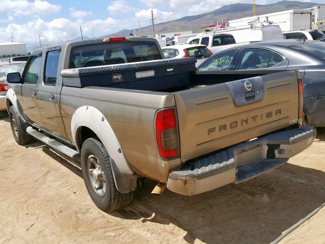 1N6ED29X12C337796 - 2002 NISSAN FRONTIER C GOLD photo 3