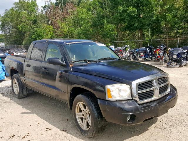 1D7HE48K27S267050 - 2007 DODGE DAKOTA QUA BLACK photo 1