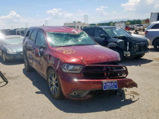 1C4RDJDG0HC931035 - 2017 DODGE DURANGO GT RED photo 1