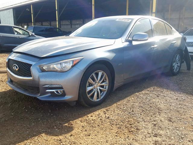 JN1CV7AP7GM202102 - 2016 INFINITI Q50 BASE BLUE photo 2