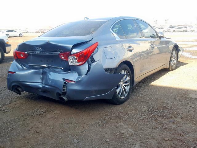 JN1CV7AP7GM202102 - 2016 INFINITI Q50 BASE BLUE photo 4