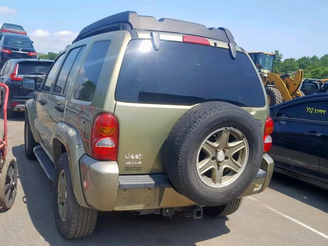 1J8GL38K93W553026 - 2003 JEEP LIBERTY RE GREEN photo 3