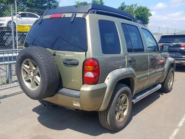 1J8GL38K93W553026 - 2003 JEEP LIBERTY RE GREEN photo 4