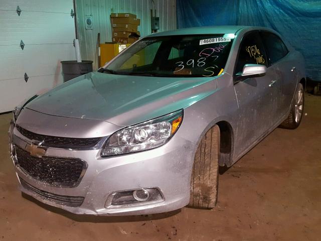 1G11F5SL2FF323987 - 2015 CHEVROLET MALIBU LTZ ვერცხლისფერი ფოტო 2