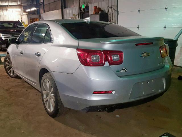 1G11F5SL2FF323987 - 2015 CHEVROLET MALIBU LTZ ვერცხლისფერი ფოტო 3