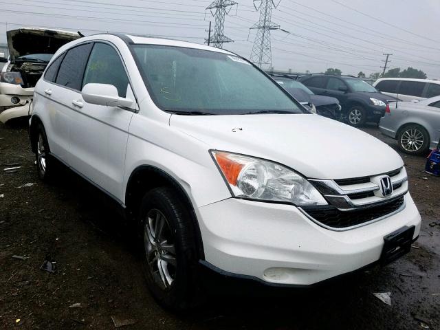 5J6RE4H78AL067229 - 2010 HONDA CR-V EXL WHITE photo 1