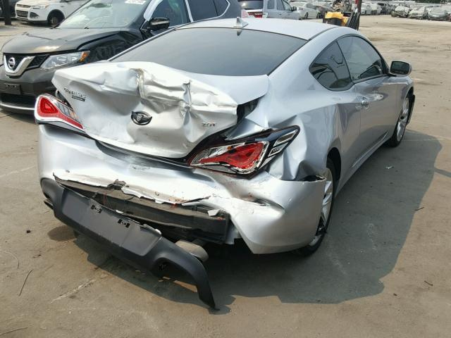 KMHHT6KD9DU084309 - 2013 HYUNDAI GENESIS CO SILVER photo 4