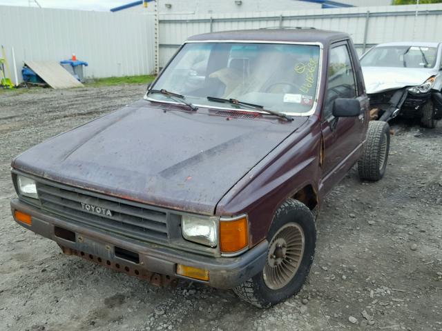 JT4RN50R5H5109847 - 1987 TOYOTA PICKUP 1/2 BURGUNDY photo 2