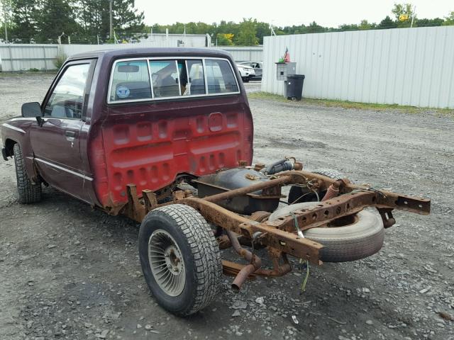 JT4RN50R5H5109847 - 1987 TOYOTA PICKUP 1/2 BURGUNDY photo 3