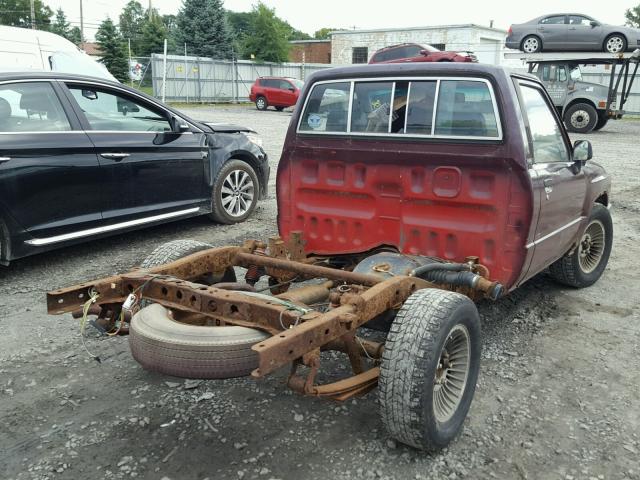 JT4RN50R5H5109847 - 1987 TOYOTA PICKUP 1/2 BURGUNDY photo 4