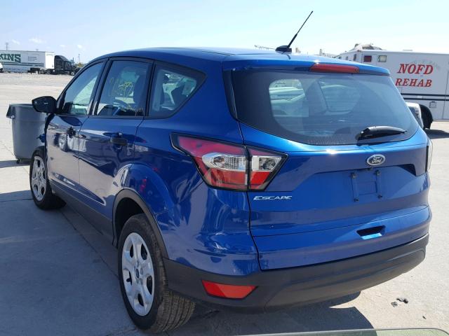 1FMCU0F7XHUB96003 - 2017 FORD ESCAPE S BLUE photo 3