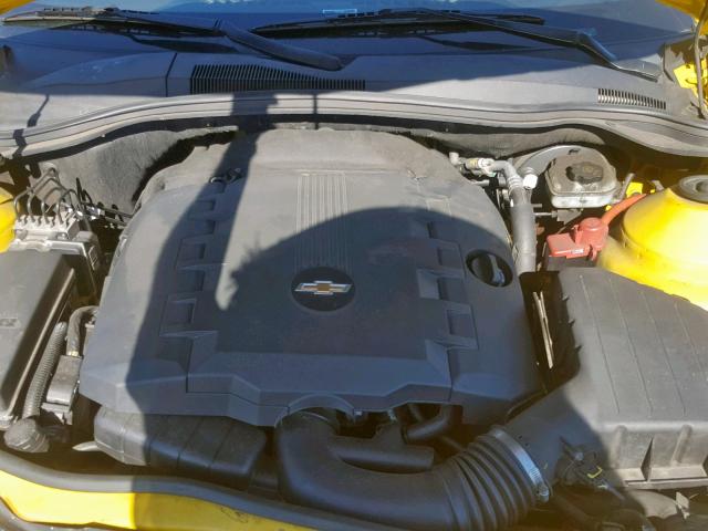 2G1FA1ED9B9104657 - 2011 CHEVROLET CAMARO LS YELLOW photo 7