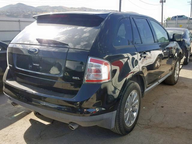 2FMDK38C17BB68861 - 2007 FORD EDGE SEL BLACK photo 4