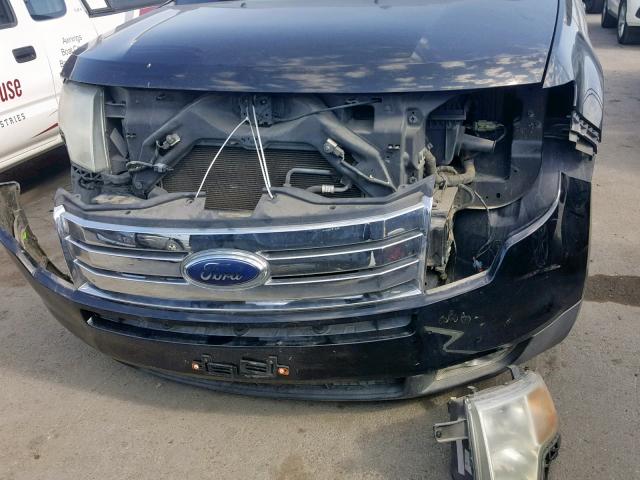 2FMDK38C17BB68861 - 2007 FORD EDGE SEL BLACK photo 9