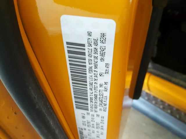 1C4AJWAG7DL521771 - 2013 JEEP WRANGLER S ORANGE photo 10