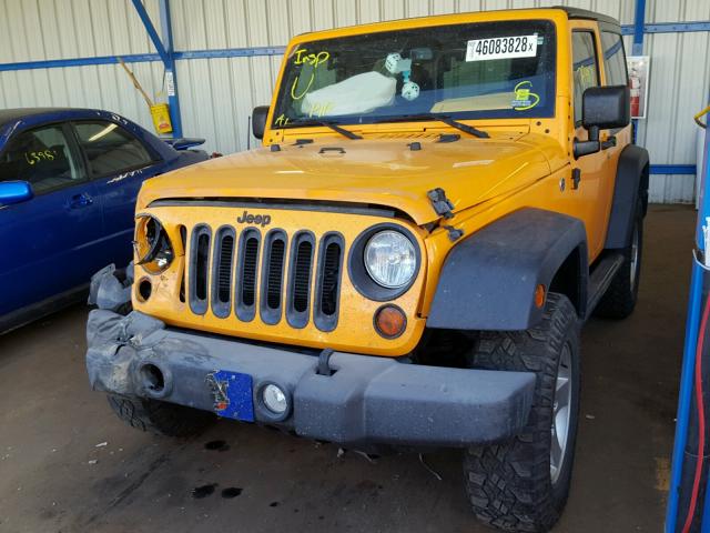 1C4AJWAG7DL521771 - 2013 JEEP WRANGLER S ORANGE photo 2