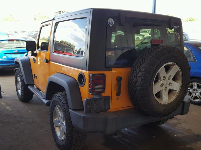 1C4AJWAG7DL521771 - 2013 JEEP WRANGLER S ORANGE photo 3