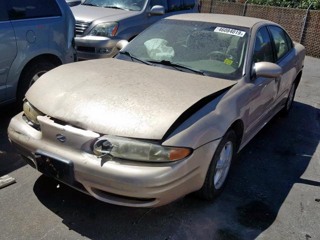 1G3NL52E0YC397982 - 2000 OLDSMOBILE ALERO GL TAN photo 2