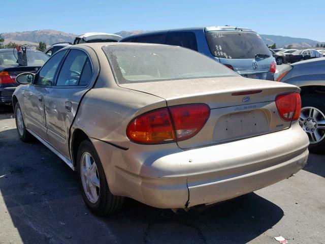 1G3NL52E0YC397982 - 2000 OLDSMOBILE ALERO GL TAN photo 3