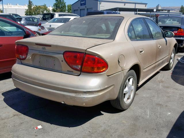 1G3NL52E0YC397982 - 2000 OLDSMOBILE ALERO GL TAN photo 4