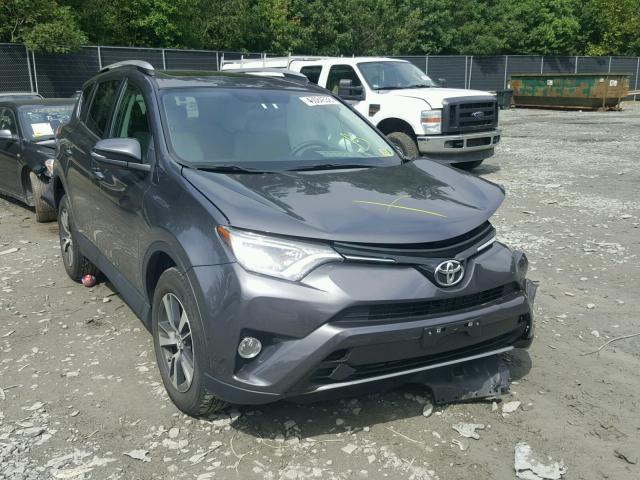 2T3RFREV2GW456439 - 2016 TOYOTA RAV4 XLE GRAY photo 1