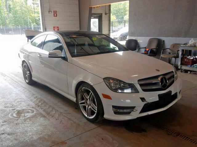 WDDGJ4HBXDF955809 - 2013 MERCEDES-BENZ C 250 WHITE photo 1