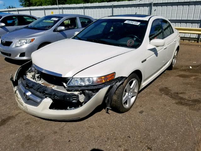 19UUA66236A069487 - 2006 ACURA 3.2TL WHITE photo 2