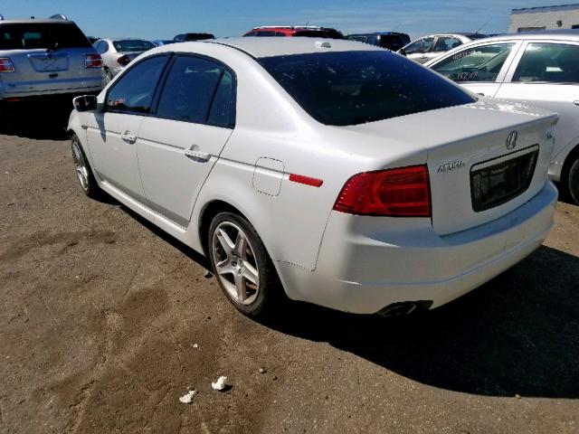 19UUA66236A069487 - 2006 ACURA 3.2TL WHITE photo 3