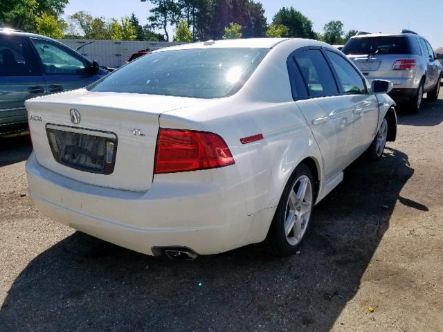 19UUA66236A069487 - 2006 ACURA 3.2TL WHITE photo 4