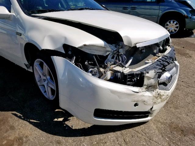 19UUA66236A069487 - 2006 ACURA 3.2TL WHITE photo 9