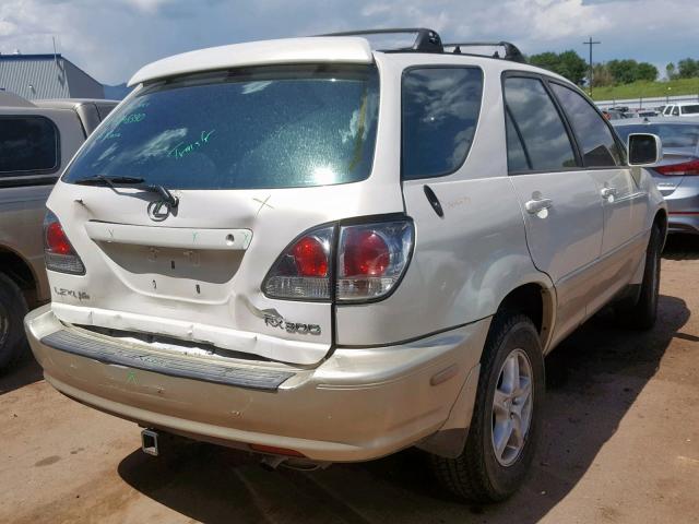 JT6HF10U4X0080592 - 1999 LEXUS RX 300 WHITE photo 4