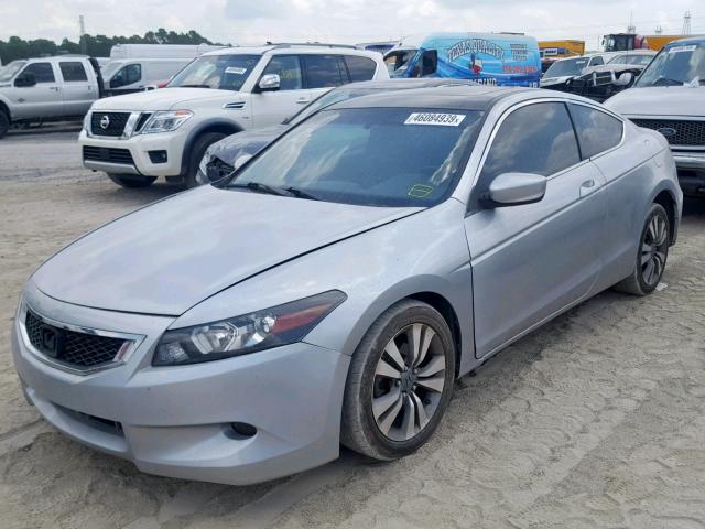 1HGCS12839A017559 - 2009 HONDA ACCORD EXL SILVER photo 2