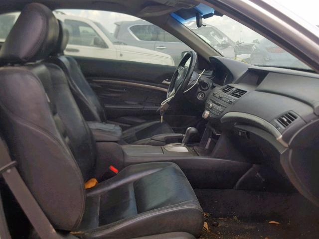 1HGCS12839A017559 - 2009 HONDA ACCORD EXL SILVER photo 5