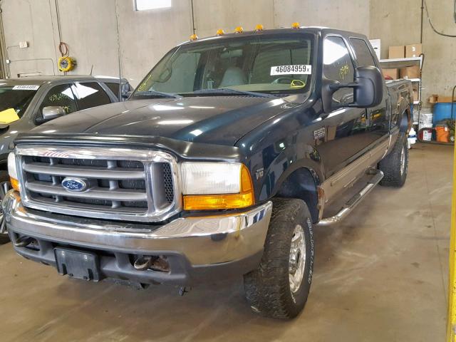 1FTSW31S3XEE47623 - 1999 FORD F350 SRW S BLUE photo 2